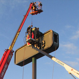 sign-crane-in-action